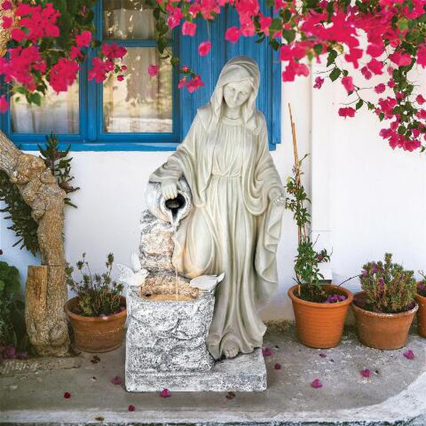 Our Lady of Lourdes Healing Fountain Sculpture Bernadette Garden